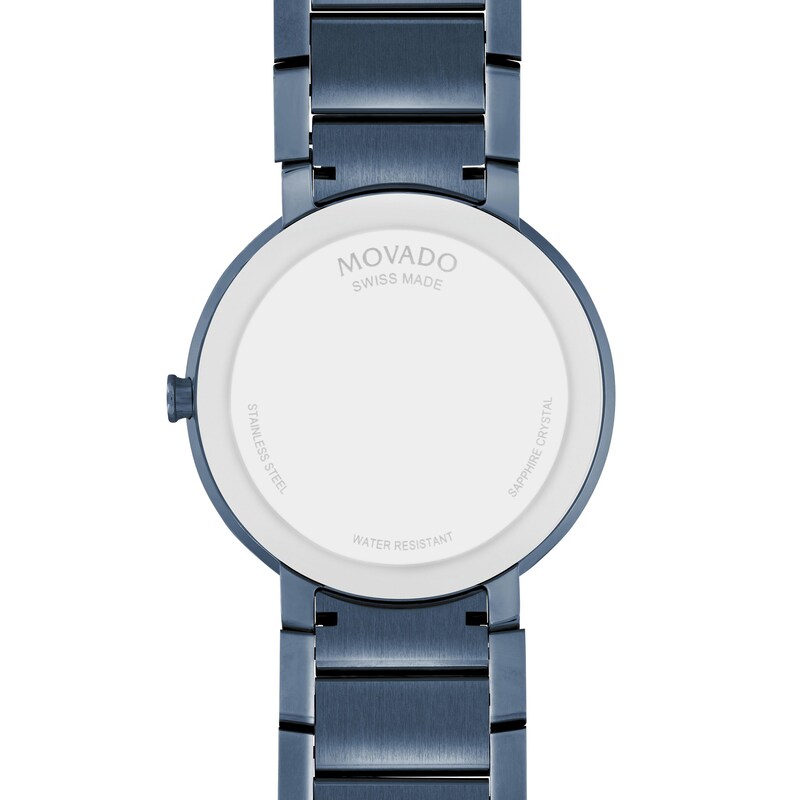 Main Image 3 of Previously Owned Movado Sapphire Men's Stainless Steel Watch 0607556