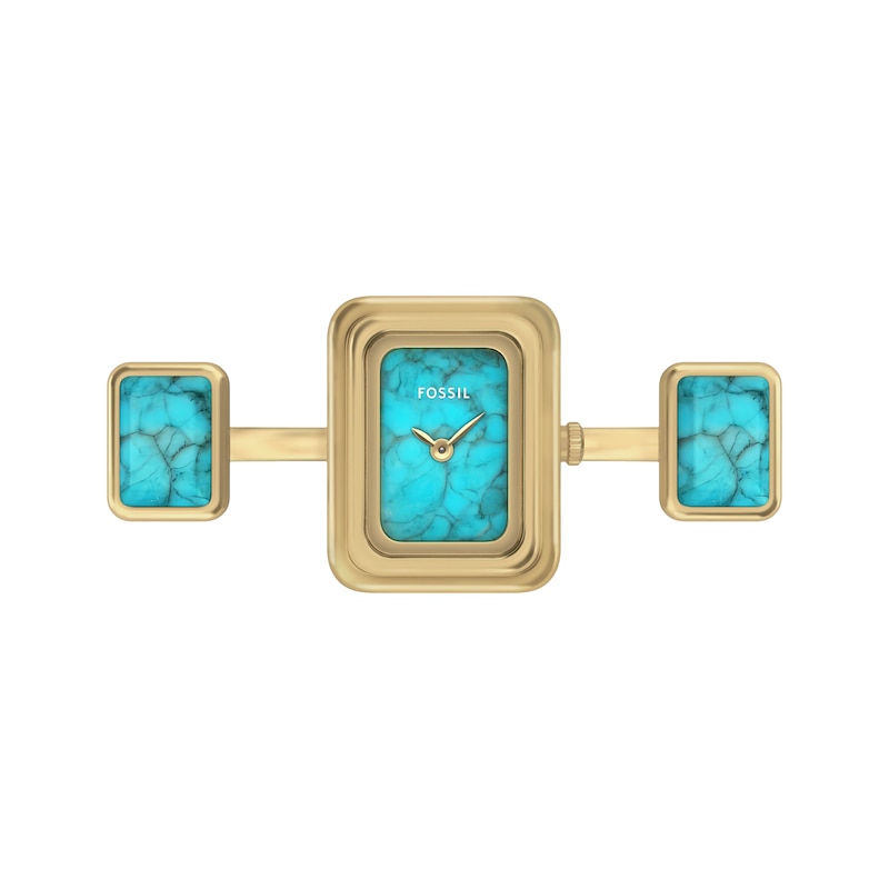 Main Image 1 of Fossil Turquoise Watch Ring 14mm ES5432