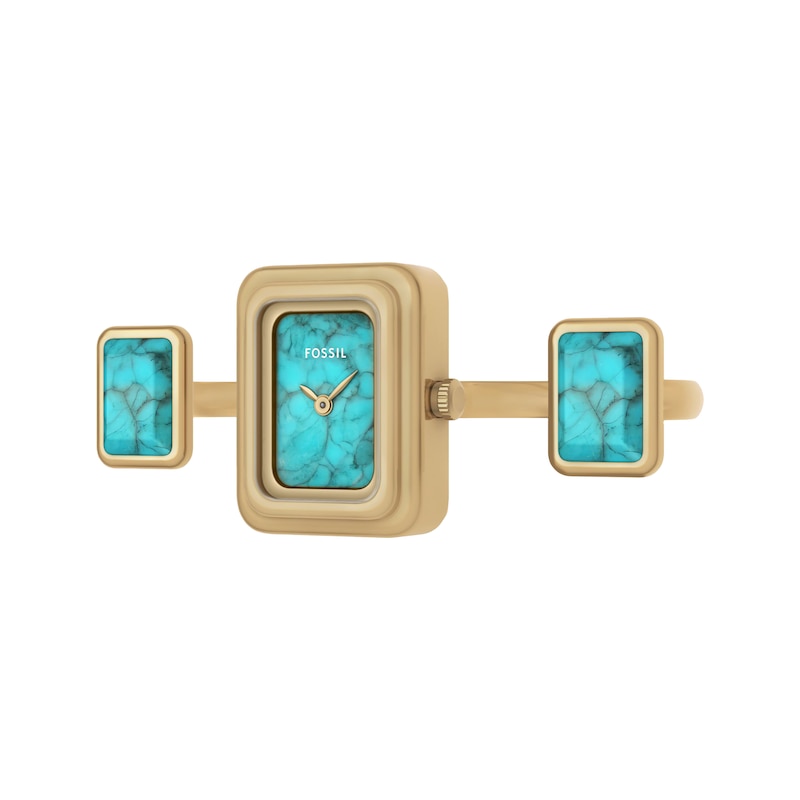 Main Image 2 of Fossil Turquoise Watch Ring 14mm ES5432