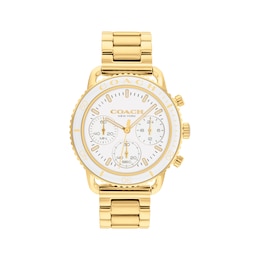 Previously Owned COACH Cruiser Gold-Tone Women’s Chronograph Watch 14504051