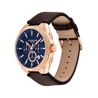Coach Rose Gold Watch with Black Strap Coach Madison Rose Gold Women Watch with Leather Strap Black  main image 2