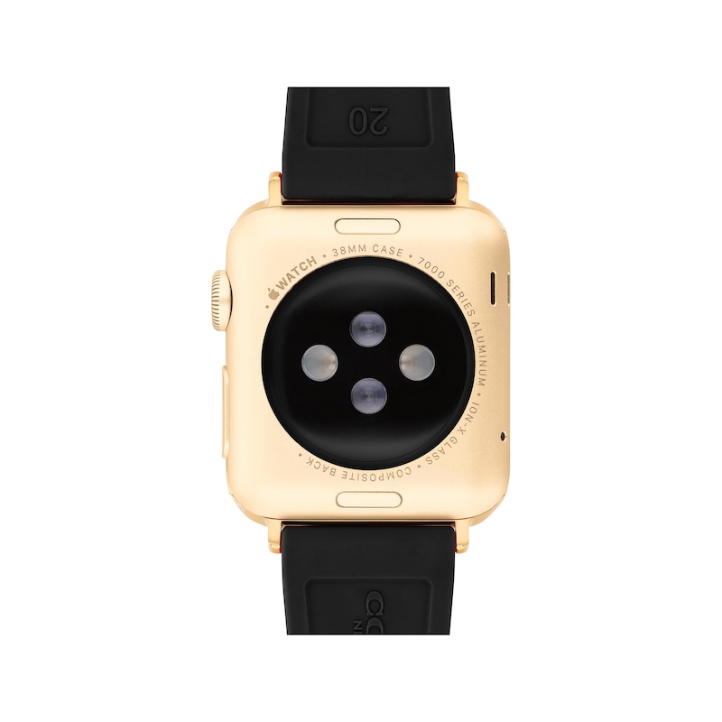 Main Image 3 of COACH Black Silicone Women's Apple Watch Strap 14700317