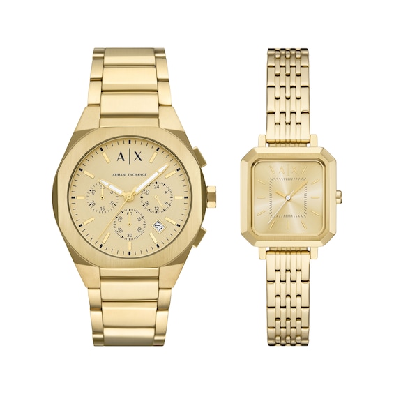 Armani Exchange His & Hers Watch Set AX7171SET