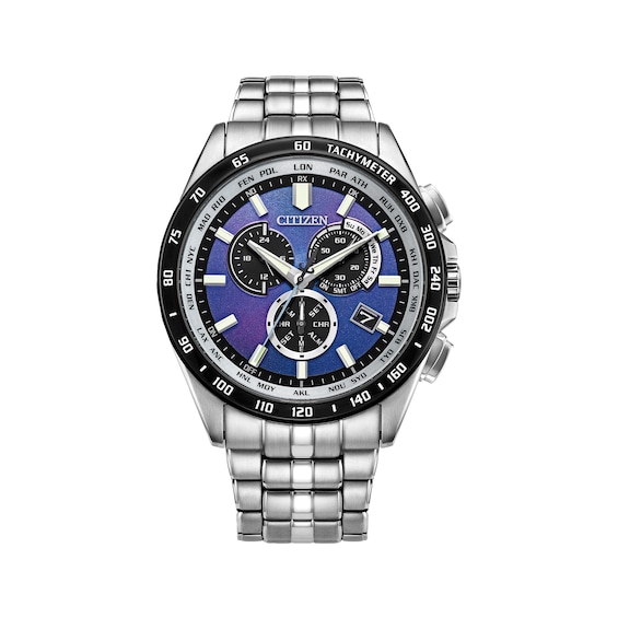 Previously Owned Citizen Sport Luxury UNITE with BLUE Chronograph Men's Watch CB5874-81L?