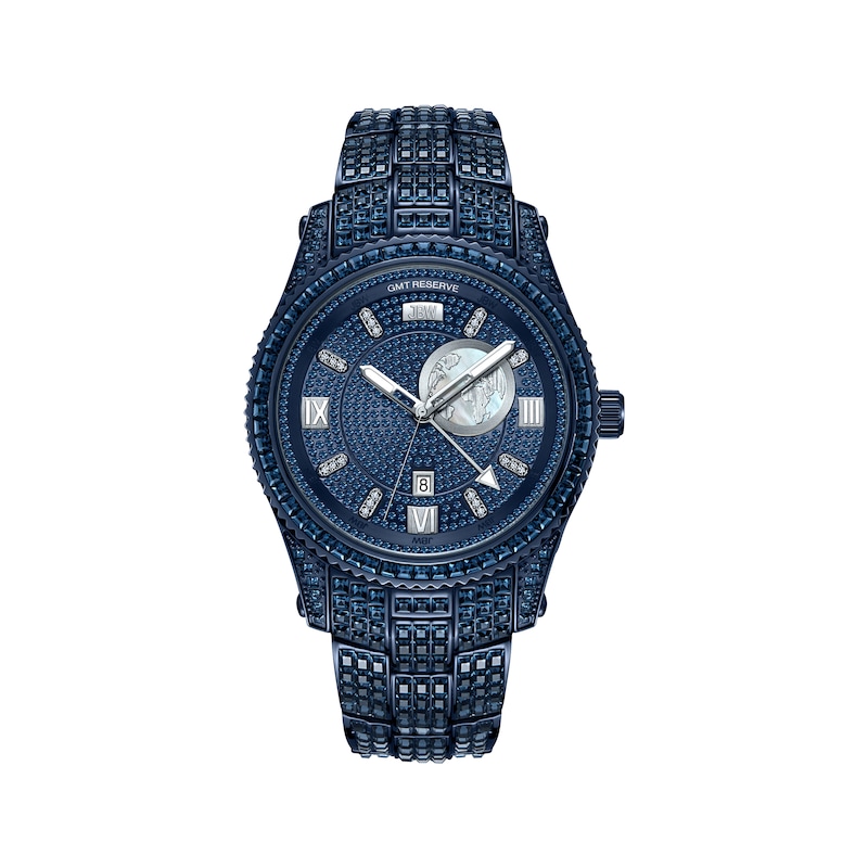 Main Image 1 of JBW Jet Setter RESERVE GMT Bleu 1/8 ct tw Diamond Men's Watch R6370E
