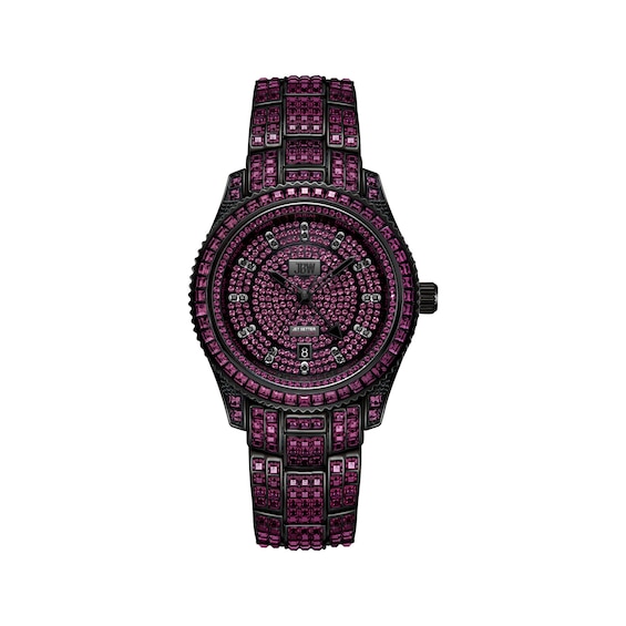 JBW RESERVE Jet Setter GMT Amethyst 1/8 ct tw Diamond Men's Watch R6393D