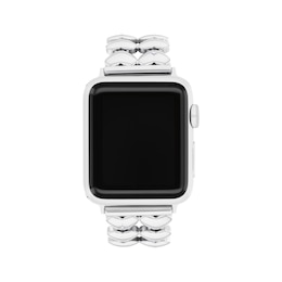 COACH Heart-Link Stainless Steel Apple Watch Strap 14700335