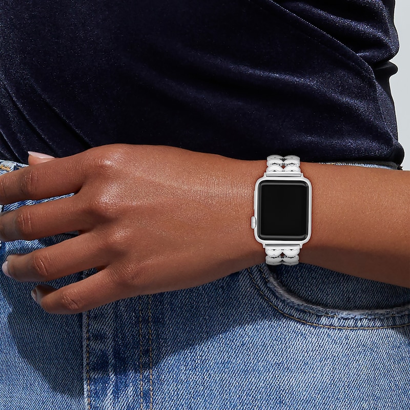 Main Image 5 of COACH Heart-Link Stainless Steel Apple Watch Strap 14700335