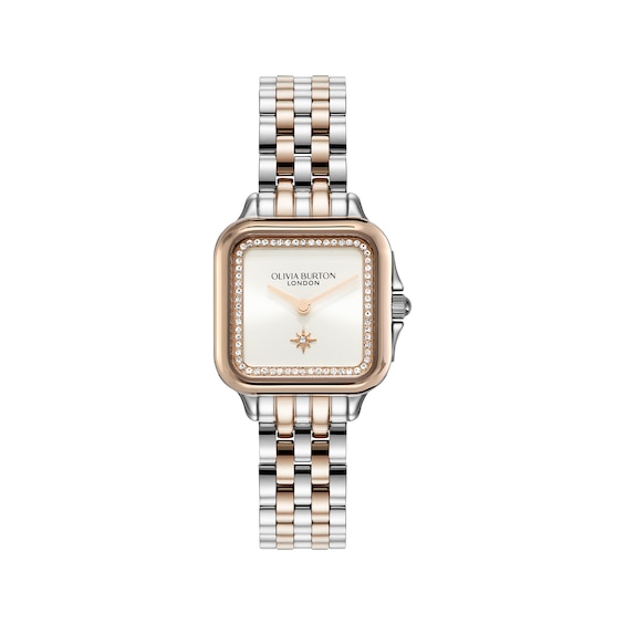 Olivia Burton London Classic Grosvenor Two-Tone 28mm Women's Watch 24000125