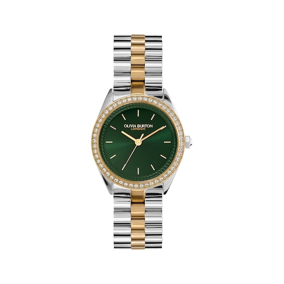 Olivia Burton London Sports Luxe Bejewelled Two-Tone 34mm Women's Watch 24000137