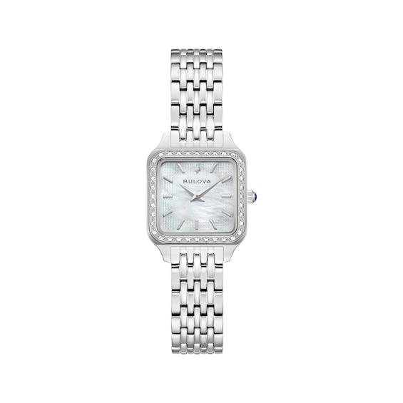 Bulova Classic Sutton Square Diamond 23mm Women's Watch 96R256