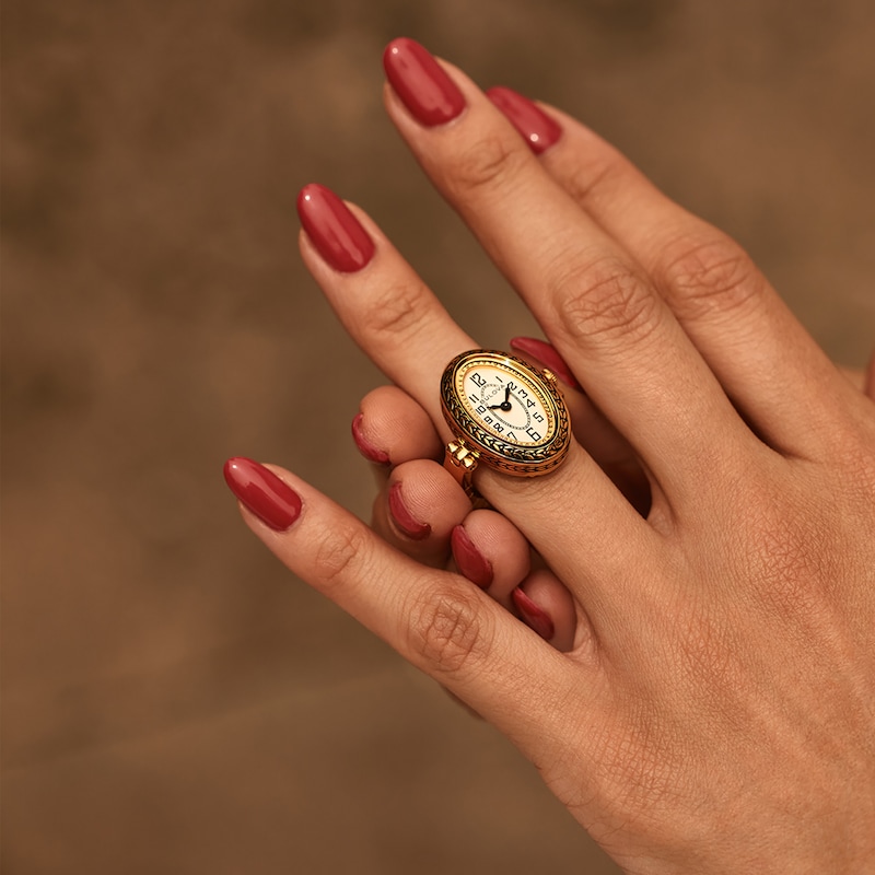 Main Image 6 of Bulova Archive Collection 17mm Women's Ring Watch 97L188