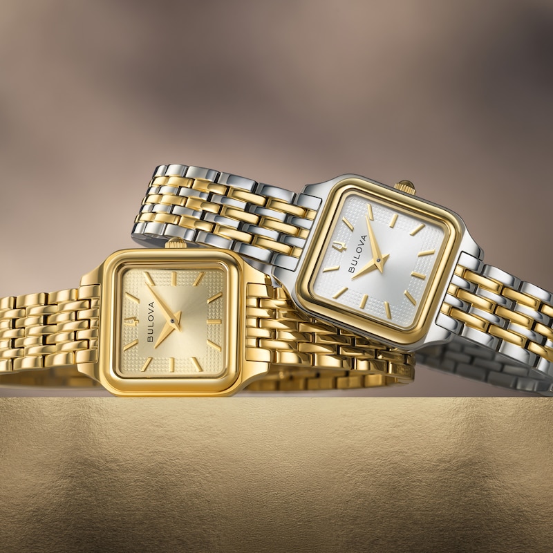 Main Image 4 of &nbsp;Bulova Classic Sutton Square Two-Tone 23mm Women's Watch 98L330