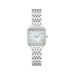Bulova Classic Sutton Square Diamond 23mm Women's Watch 96R256