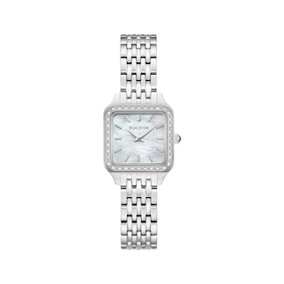 Bulova Classic Sutton Square Diamond 23mm Women's Watch 96R256