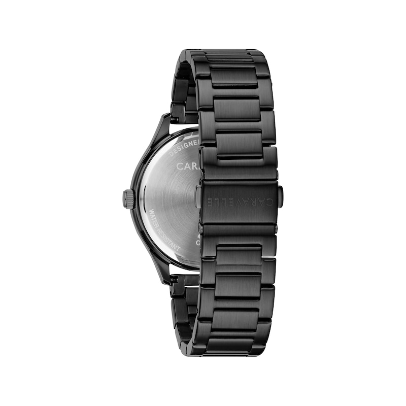 Main Image 3 of Caravelle by Bulova Modern Men's Black Stainless Steel Watch 45C116