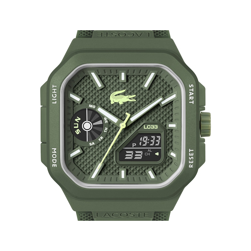 Main Image 4 of Lacoste LC33 Analog & Digital Square 45mm Men's Watch 2011505