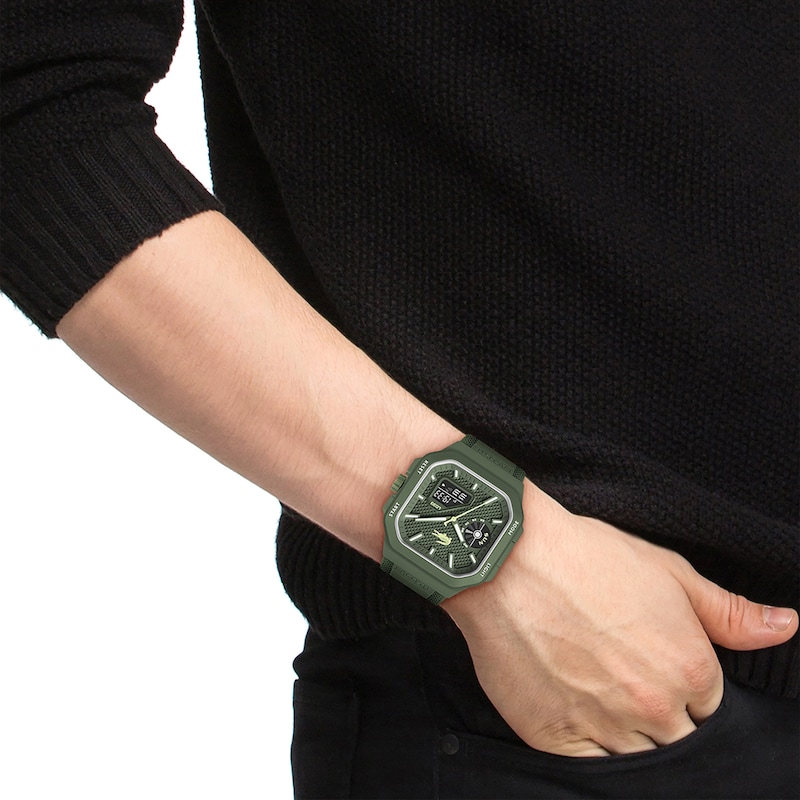 Main Image 5 of Lacoste LC33 Analog & Digital Square 45mm Men's Watch 2011505