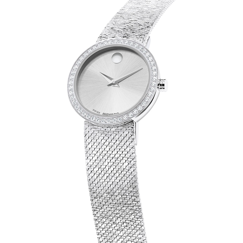 Main Image 2 of Movado Museum Velura Lab-Grown Diamond Bezel 25mm Women's Watch 0607933