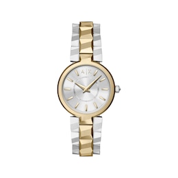Armani Exchange Audora Two-Tone 34mm Women's Watch AX4406