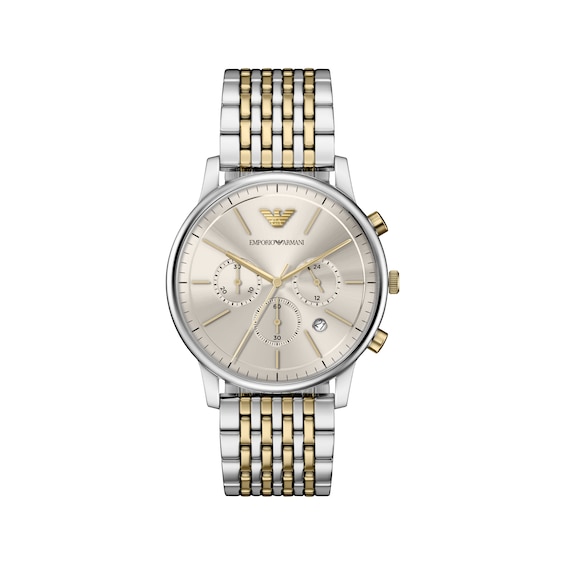 Emporio Armani Chronograph Two-Tone 42mm Men's Watch AR11773
