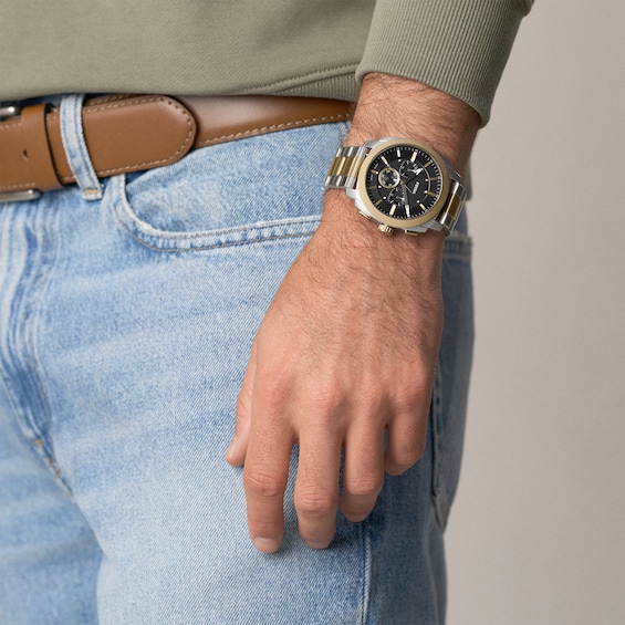 Thumbnail Image 5 of Fossil Machine Chronograph Two-Tone 44mm Men's Watch FS6159