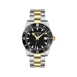 Hampden Sandburg Carbon Two Tone 42mm Men's Watch 3-007