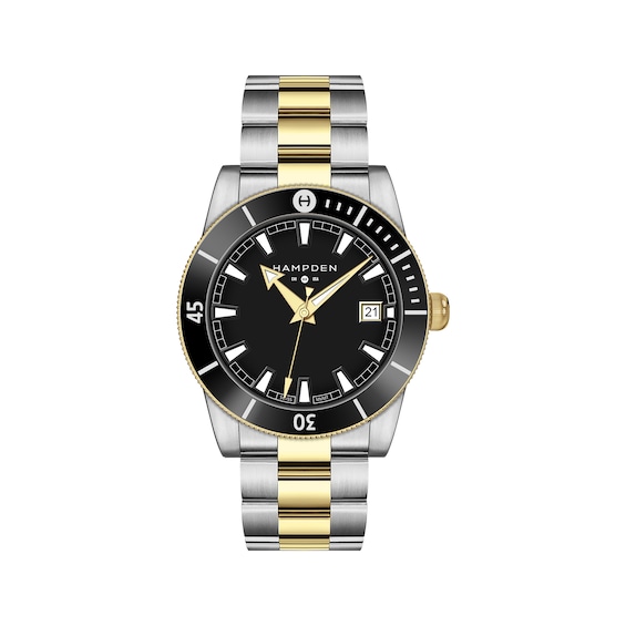 Hampden Sandburg Carbon Two Tone 42mm Men's Watch 3-007