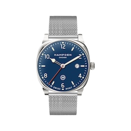 Hampden Algren Navy All Steel 40mm Men's Watch 2-011