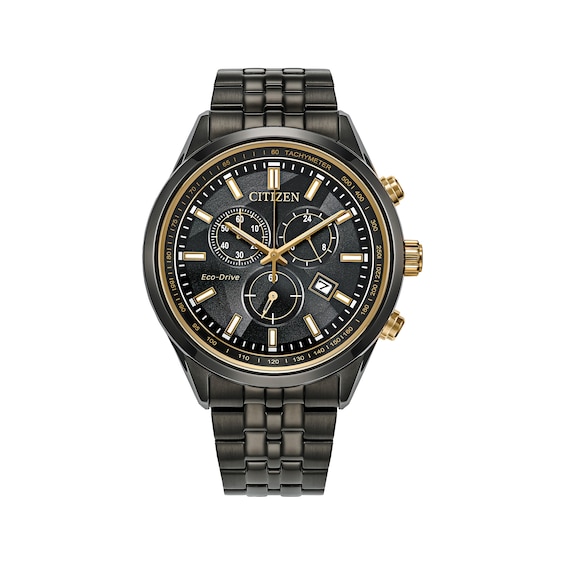 Citizen Eco-Drive Dress Classic LIGHT in BLACK 42mm Men's Watch AT2576-68E
