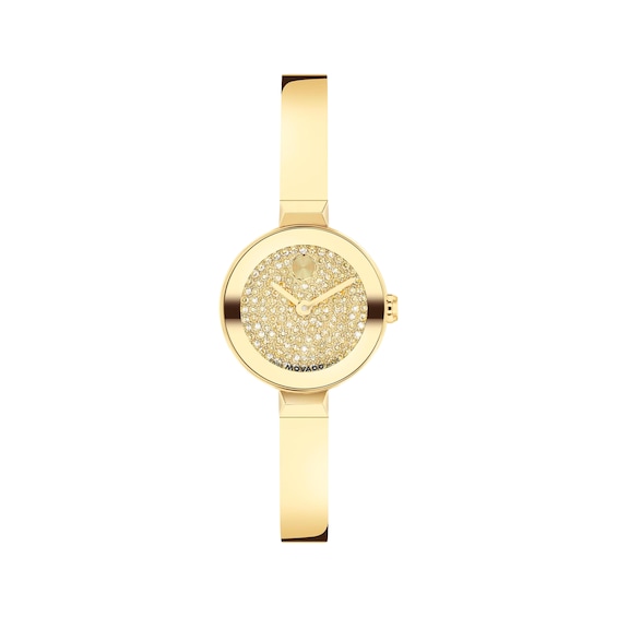 Movado BOLD Bangle Mini Crystal-Set 22.5mm Women's Watch 3601401
