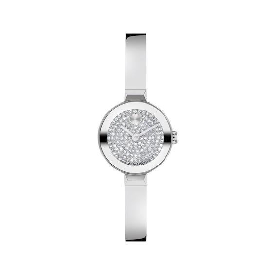 Movado BOLD Bangle Mini Crystal-Set 22.5mm Women's Watch 3601402