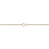 Thumbnail Image 2 of Baguette & Round-Cut Multi-Diamond Toi et Moi Necklace 1/6 ct tw 10K Yellow Gold 18"