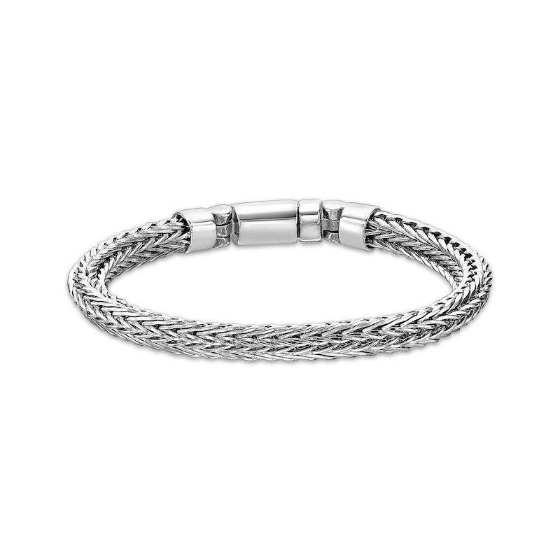 Main Image 1 of 7mm Braided Bali Bracelet Solid Stainless Steel 8.5"