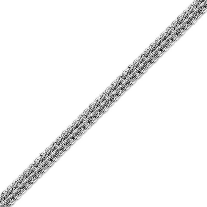 Main Image 2 of 7mm Braided Bali Bracelet Solid Stainless Steel 8.5"