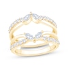 Thumbnail Image 1 of Now + Forever Lab-Grown Diamonds Marquise & Round-Cut Enhancer Ring 7/8 ct tw 14K Yellow Gold
