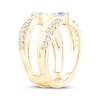 Thumbnail Image 2 of Now + Forever Lab-Grown Diamonds Marquise & Round-Cut Enhancer Ring 7/8 ct tw 14K Yellow Gold