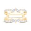 Thumbnail Image 3 of Now + Forever Lab-Grown Diamonds Marquise & Round-Cut Enhancer Ring 7/8 ct tw 14K Yellow Gold