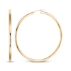 Thumbnail Image 1 of Tube Hoop Earrings 24K Yellow Gold Vermeil Sterling Silver 65mm