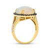 Thumbnail Image 2 of Le Vian Oval-Cut Opal Ring 5/8 ct tw Diamonds 14K Honey Gold