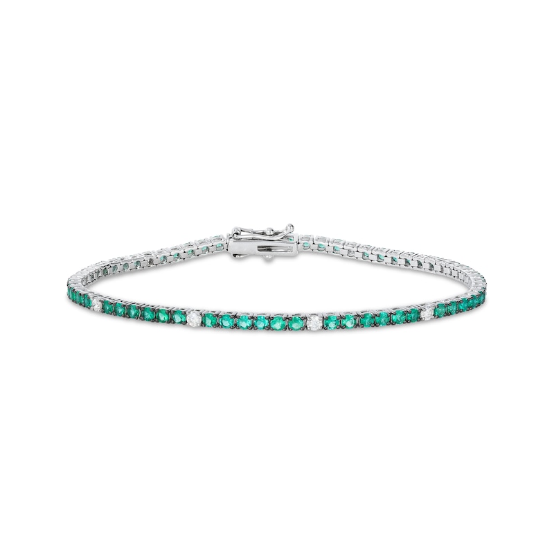 Main Image 1 of Le Vian Emerald Bracelet 3/8 ct tw Diamonds 14K Vanilla Gold