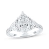 Thumbnail Image 1 of Memories Moments Magic Lab-Grown Diamonds Marquise & Trillion-Cut Three-Stone Engagement Ring 3-1/3 ct tw 14K White Gold