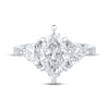 Thumbnail Image 3 of Memories Moments Magic Lab-Grown Diamonds Marquise & Trillion-Cut Three-Stone Engagement Ring 3-1/3 ct tw 14K White Gold