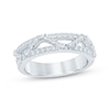 Thumbnail Image 1 of KAY Bow Collection Baguette & Round-Cut Lab-Grown Diamond Anniversary Ring 3/8 ct tw 14K White Gold