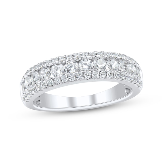 Diamond Three-Row Anniversary Ring 1 ct tw 10K White Gold