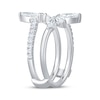 Thumbnail Image 2 of Now + Forever Lab-Grown Diamonds Marquise & Round-Cut Enhancer Ring 1 ct tw 14K White Gold