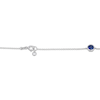 Thumbnail Image 4 of Blue & White Lab-Created Sapphire Bezel-Set Station Necklace Sterling Silver 28"