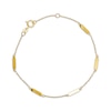 Thumbnail Image 1 of Reaura Bar Station Necklace Repurposed 14K Yellow Gold 7.5"