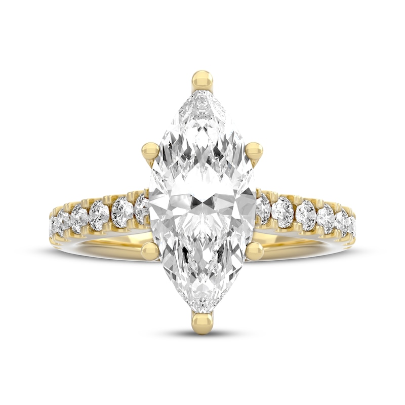 Main Image 3 of THE LEO Legacy Lab-Grown Diamond Marquise-Cut Engagement Ring 2-1/2 ct tw 14K Yellow Gold