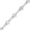 Thumbnail Image 2 of Milestones Lab-Grown Diamond Station Bracelet 3 ct tw 10K White Gold 7.25"